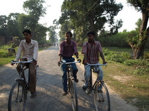 Cycling to town