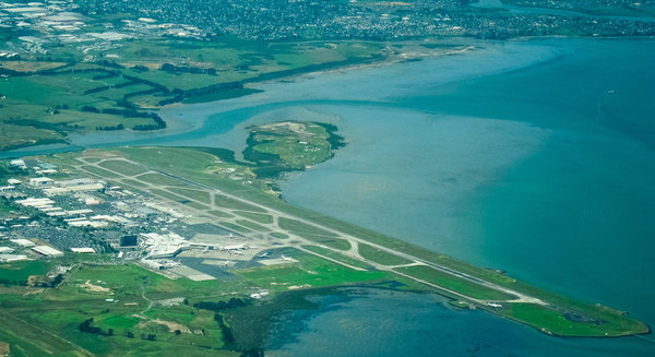 Auckland Airport from the air