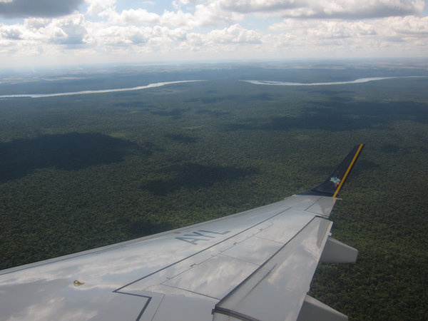 Coming into Iguazu