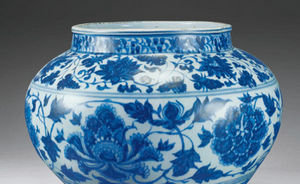 The Blue-and-White Porcelain Blue