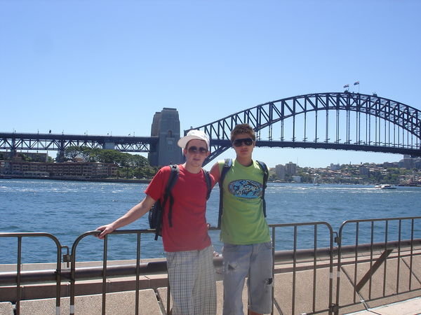 Us infront of the Sydney Harbour Bridge