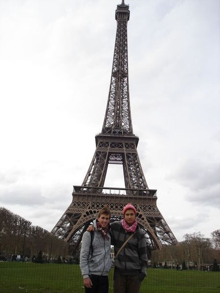 Us infront of the Eiffel Tower