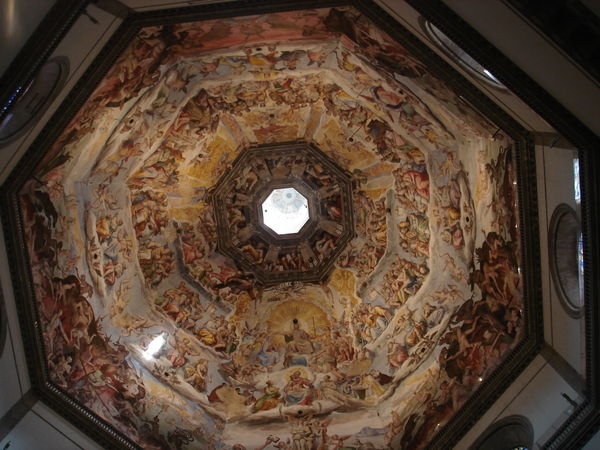 The ceiling of the Piazza de Giovanni