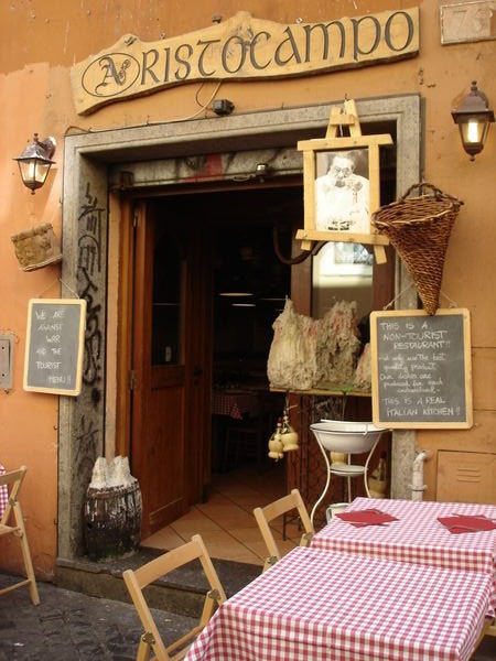 cute restaurant in Trastevere