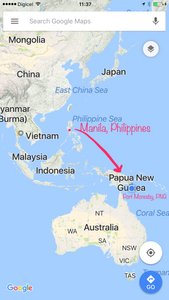 Manila, Philippines to Port Moresby, Papua New Guinea
