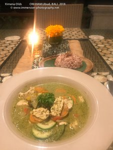 Tofu tempeh green curry -Om Ham Retreat, Ubud - BALI-By Ximena Olds