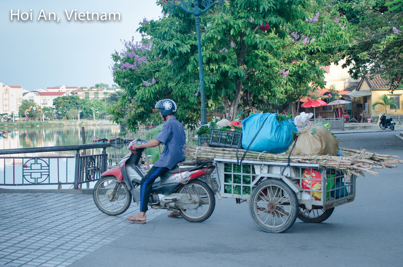 Hoi An, Vietnam - Motorcycles by Ximena Olds