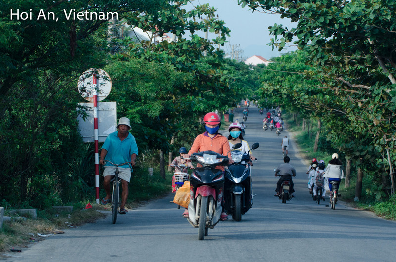 Hoi An, Vietnam - Motorcycles by Ximena Olds