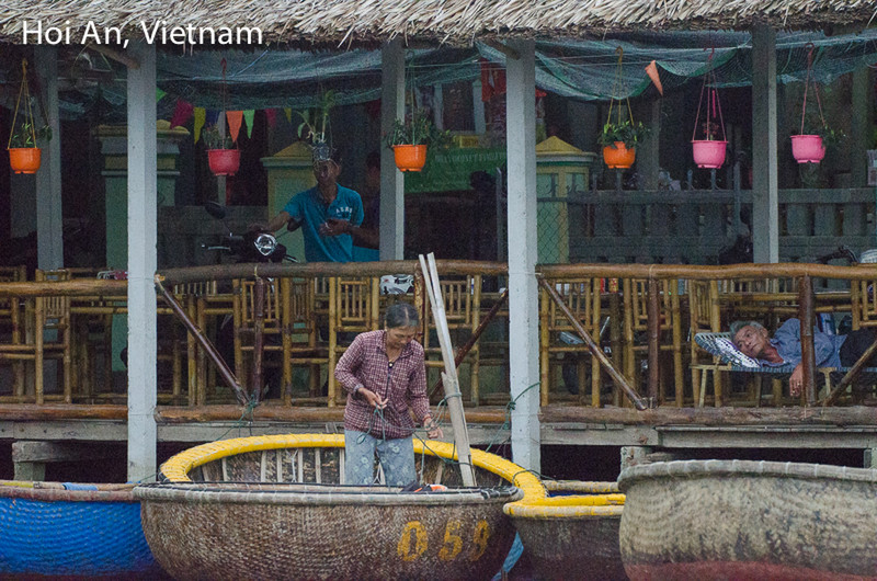 Hoi An, Vietnam: Basket Boats by Ximena Olds