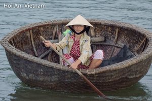Hoi An, Vietnam: Basket Boats by Ximena Olds