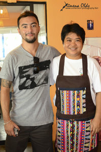 My teacher and a freshly graduated chef from Brazil