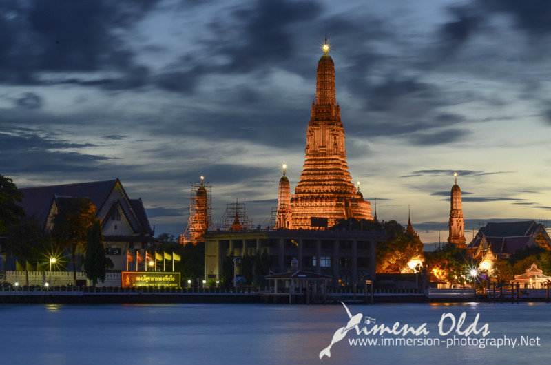 Wat Arun at night  in Bangkok