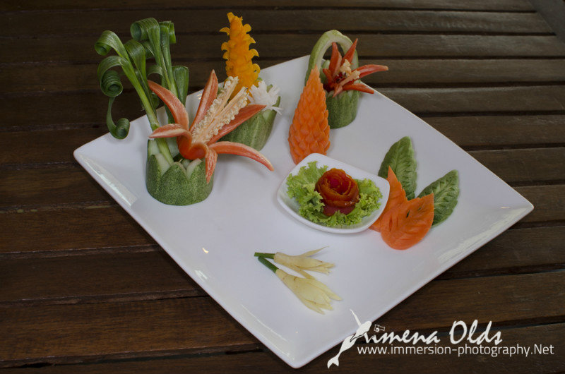 Traditional Thai Vegetable Carving