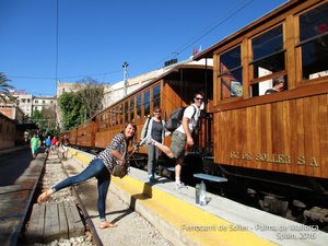 Vintage Train to Soller - Palma - Spain-