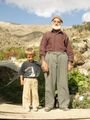Recep  Kirimli and his grandson Onur Küçük