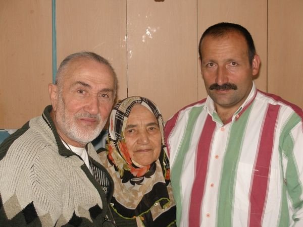 With his sister and brother in law, ablasiyle ve enistesi "Deli Osman"