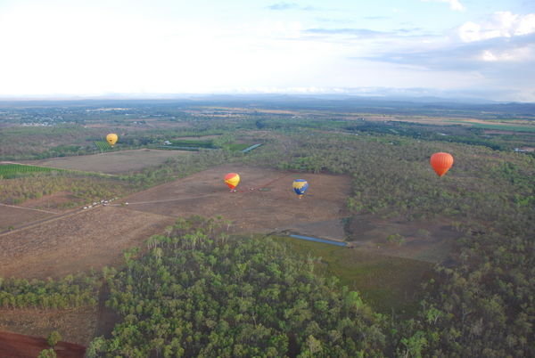 View from hot-air balloon