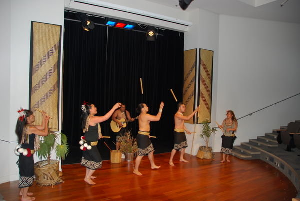 Maoris welcoming us at folkore dance in Auckland