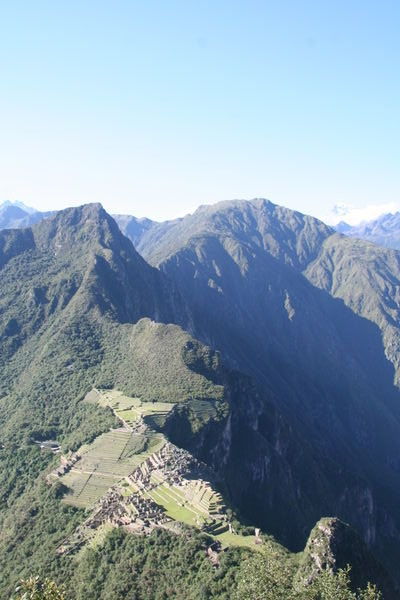 Aerial View of Machu Picchu from Huayna Picchu
