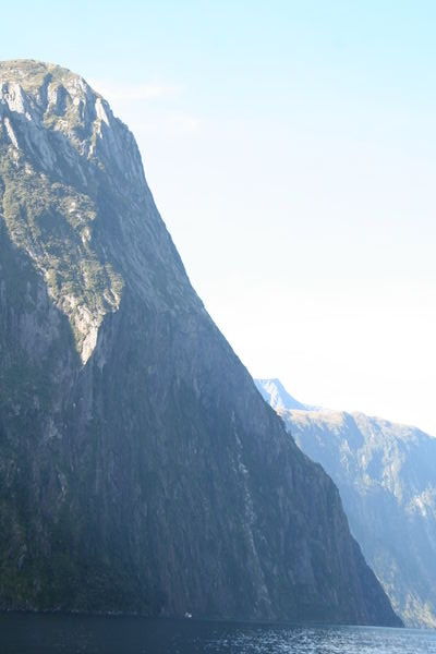 The scale of the Fjord at Milford Sound