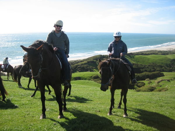 Horseriding at Farewell Spit
