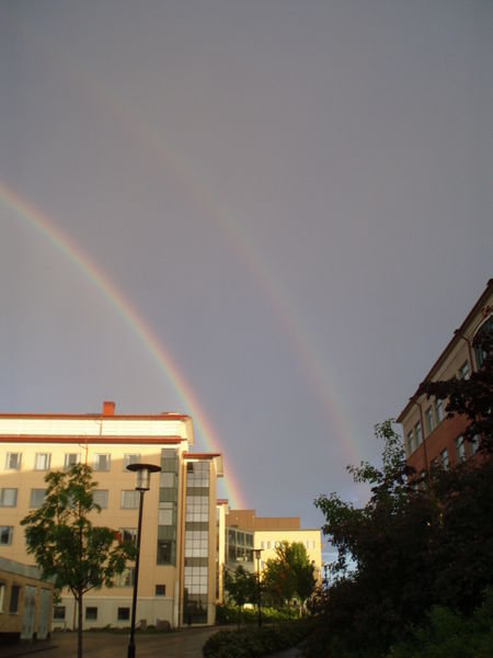 double rainbow - so beautiful... 