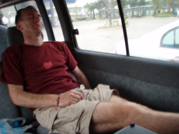 Relaxing minibus travel