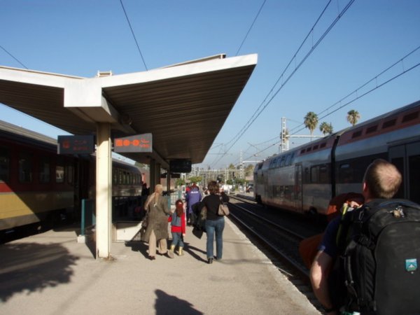 Arriving at Fes railway station