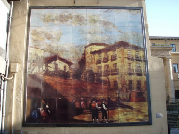 Mural near the old train station