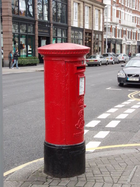 Red london post box