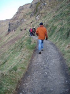 Lots of walking to be done along the Giant's Causeway