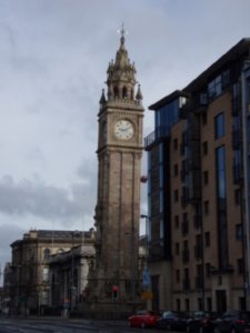 The crooked clock tower