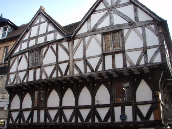 Old tudor houses in Ludlow