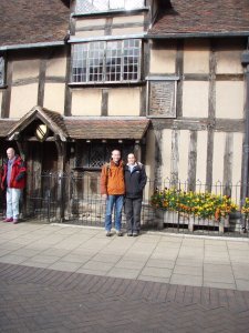 Us at the birthplace of Shakespeare