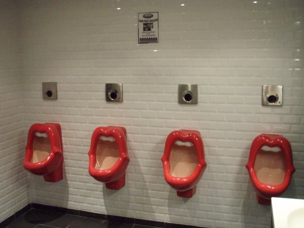 Funny loos at the hostel