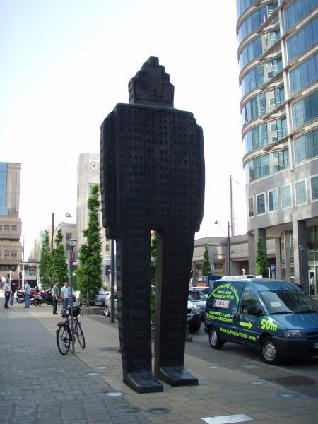 Sculpture by Folon in Brussels