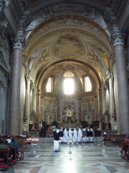 Inside the Basilica, beautiful works of Michaelangelo