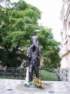 Sculpture of Franz Kafka