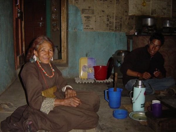 The lady at our first homestay