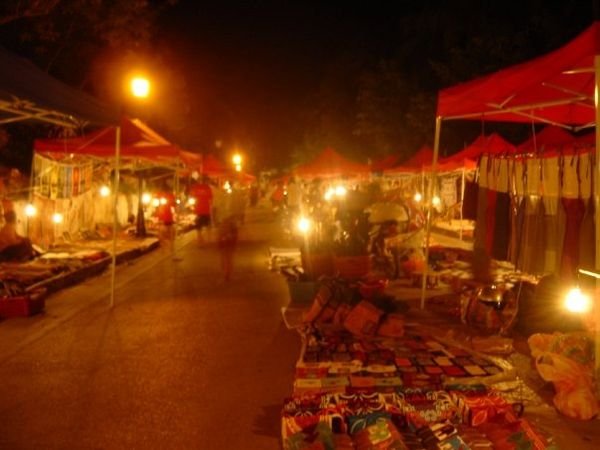 Night market at Luang Prabang