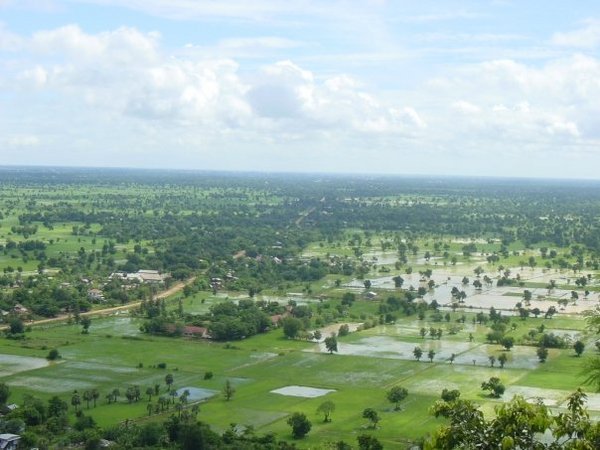 more rice paddies....submerged in rain as it's the wet season