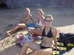 chilling on the beach on Magnetic island