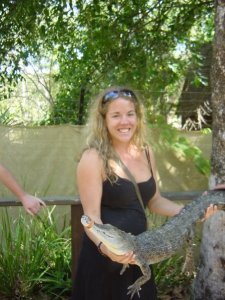 me holding a croc!