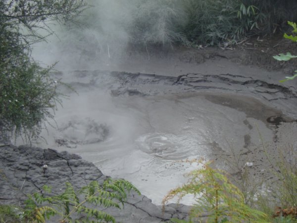 boiling hot mud