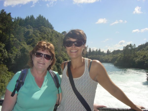 Ruth and Helen at Huka Falls