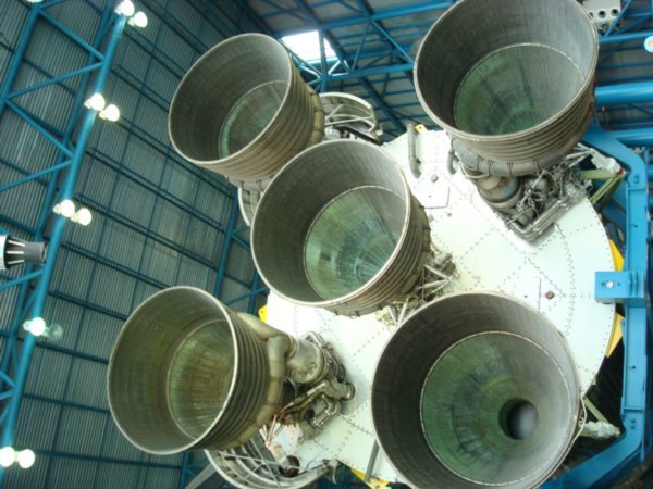  Saturn 5 rockets..stand well clear after lighting