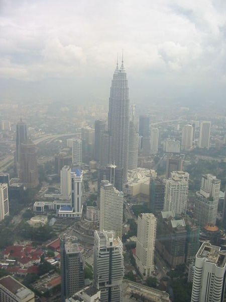 Petronas Towers in smog
