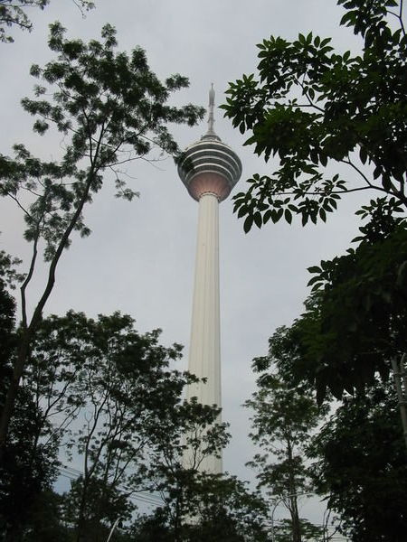 KL tower lost in smog