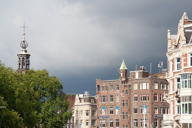 Storm clouds over Amsterdam