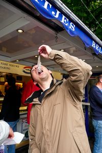 Eating herrings like a local!
